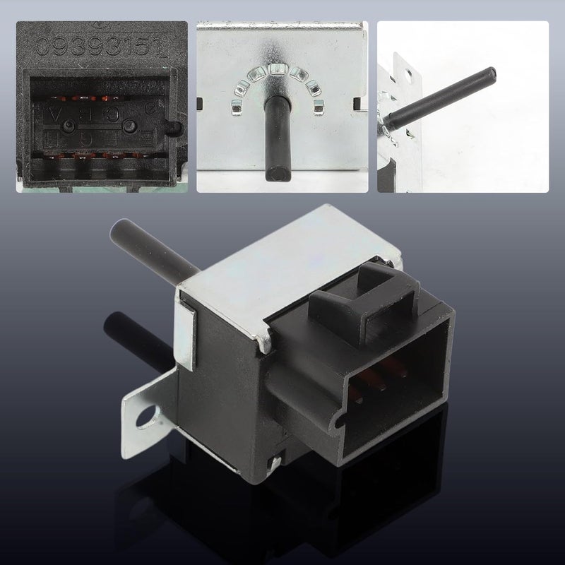 Gaogsiy 15817919 Blower Motor Control Switch Compatible with Cobalt 2005 2006 2007 2008 2009 2010 Replaces 15-5691 09393151, 7 Term Black - Image 4